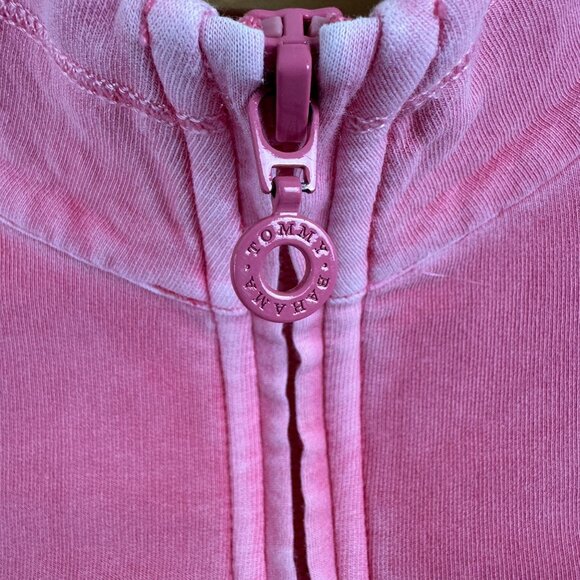 Tommy Bahama Disney Minnie Mouse Women S Embroidered Track Jacket Full Zip Pink - Picture 8 of 16